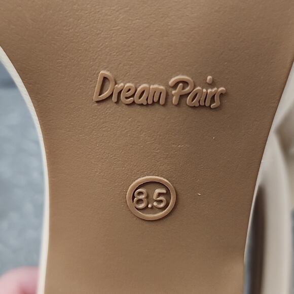 Dream Pairs Block Heel Open Toe Shoe, 8 5 - Picture 6 of 8